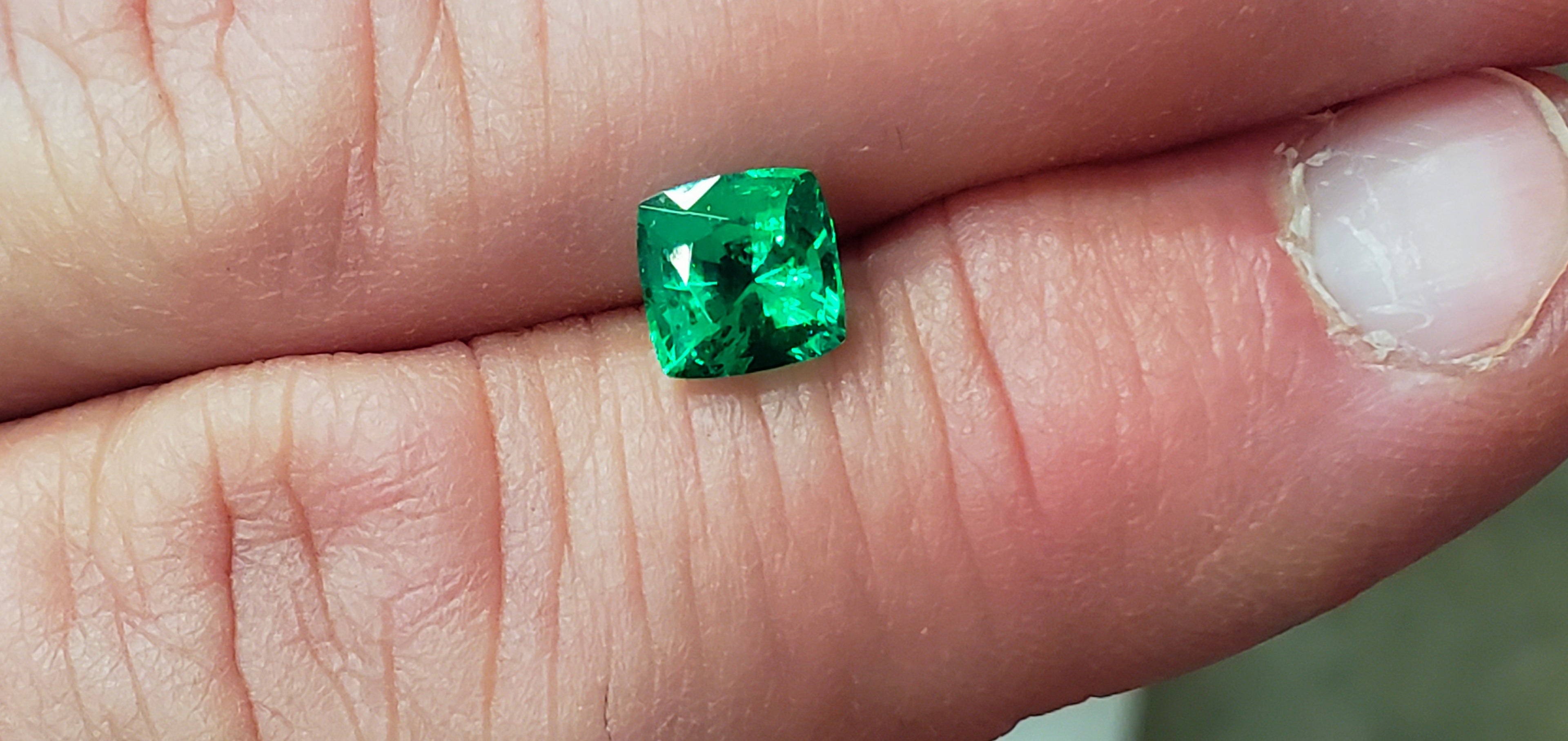 1.63 carat GIA certed no-treatment Emerald