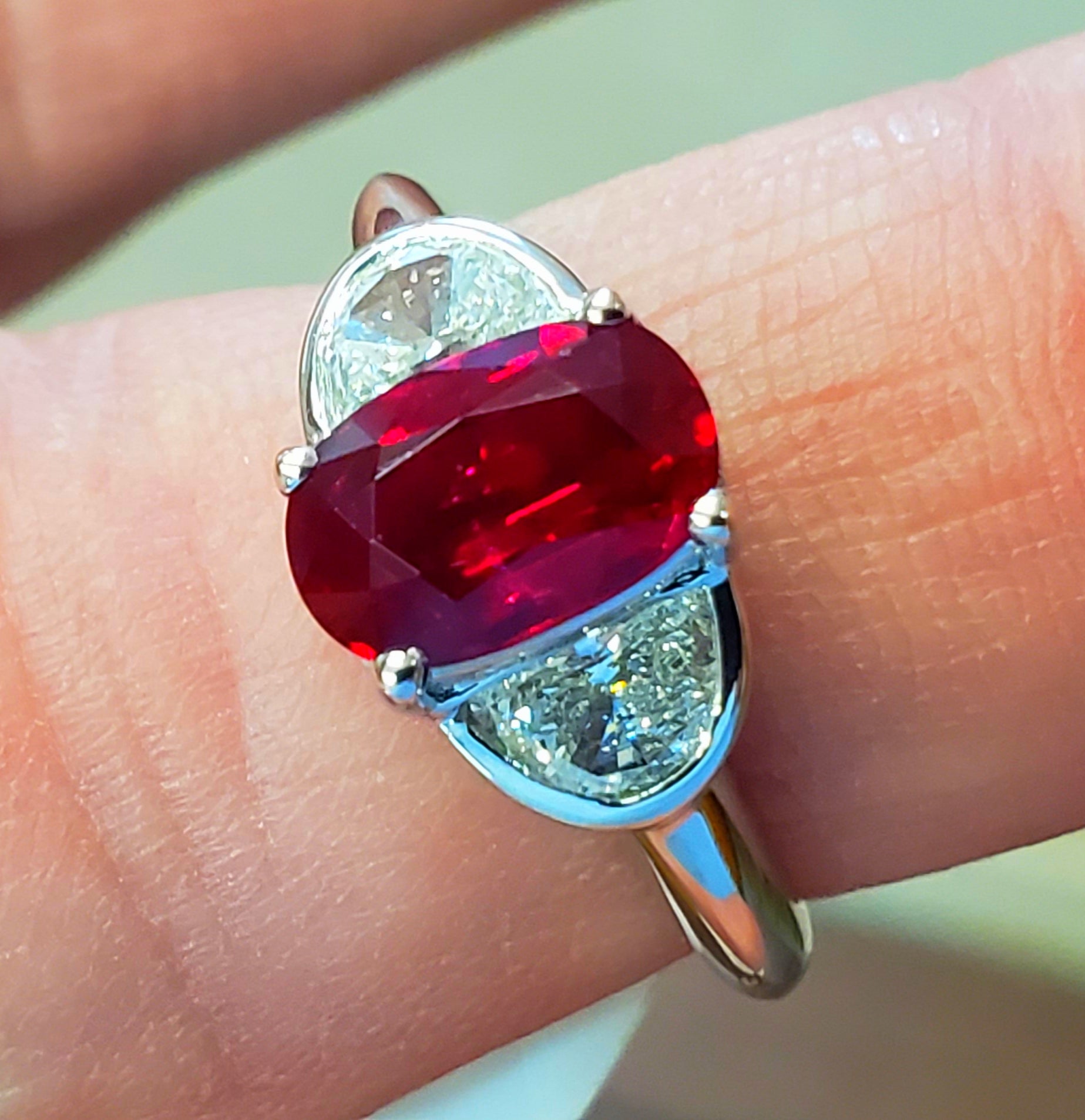 Fine 2.03ct No Treatment Ruby Ring