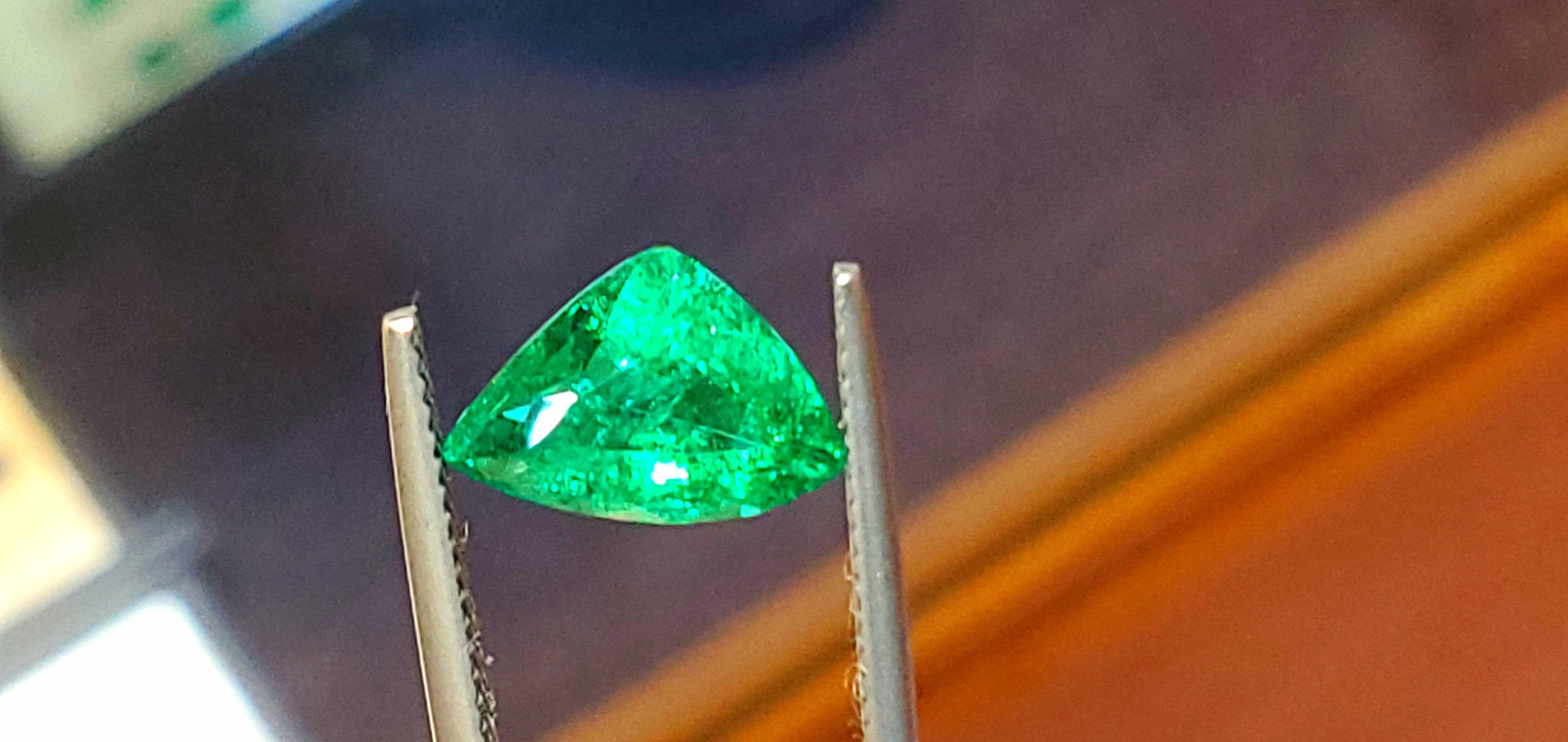 2.54 carat GIA no-treatment Emerald