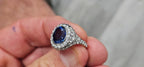 Platinum Fine Ceylon Sapphire Ring