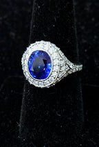 Platinum Fine Ceylon Sapphire Ring