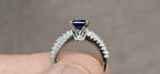 18kw Finest 1.85ct Blue Sapphire Ring