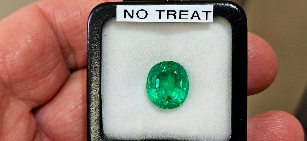 6.09 carat GIA certed no-treatment Emerald