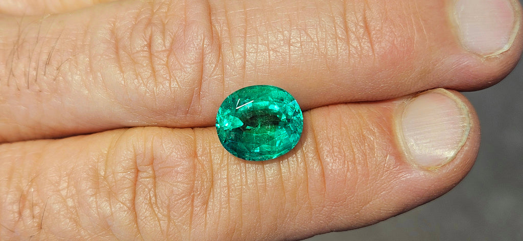 6.09 carat GIA certed no-treatment Emerald