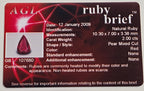 18kw 2.00ct No Heat Ruby Ring
