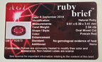 Platinum + 18k 2.04ct No Heat Ruby & Diamond Ring