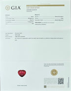3.04ct certed Burma ruby ring in platinum