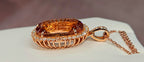 18k rose gold 18.80ct morganite pendant