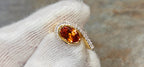 18ky Ring with a 2.26ct Tangerine Spessartite Garnet