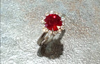 18kw 3.02ct Burma ruby ring