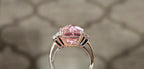 11.45ct Untreated natural pink Morganite from Nigeria set in 18kw