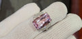 11.45ct Untreated natural pink Morganite from Nigeria set in 18kw